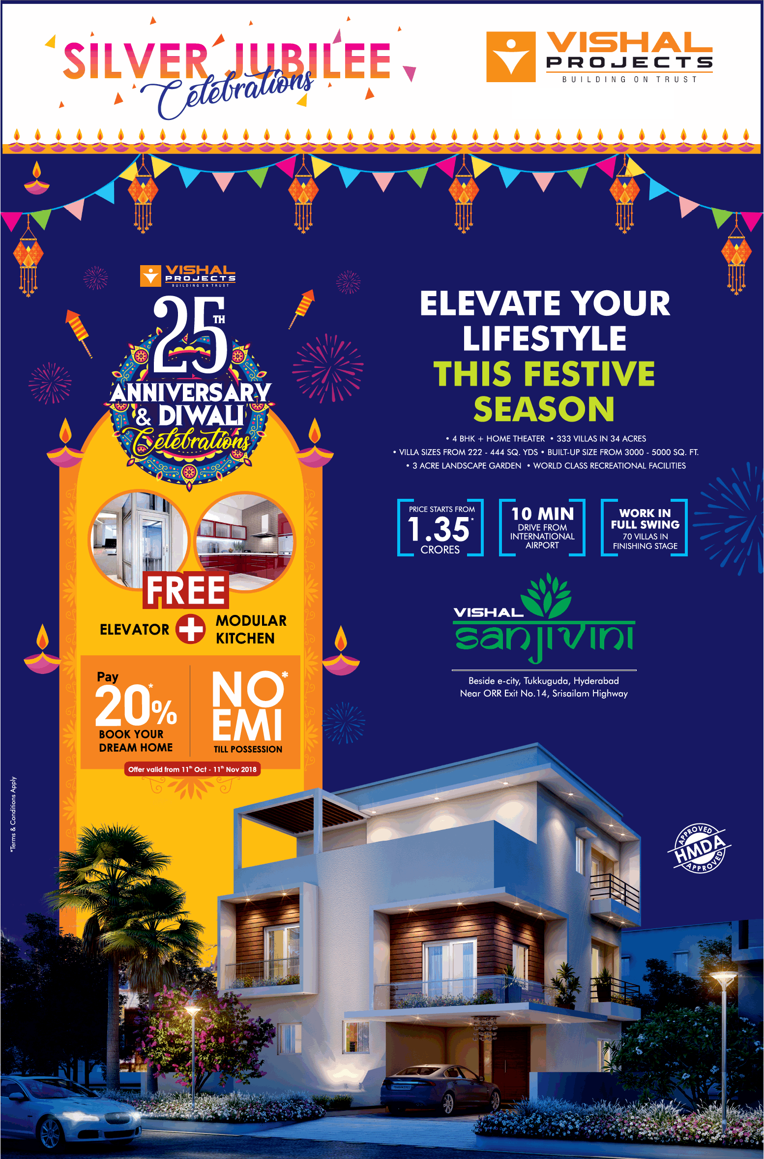 Elevate your lifestyle this festive season at Vishal Sanjivini in Hyderabad Update